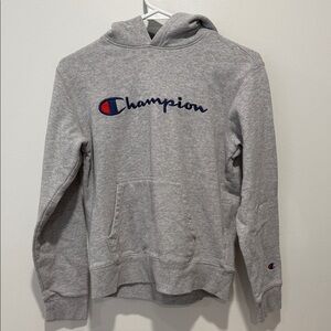 Champion Heather Gray Pullover Hoodie